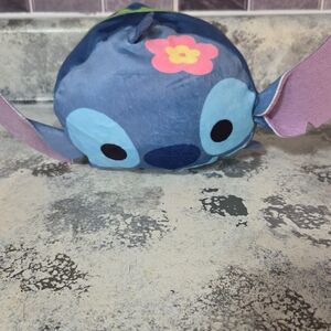 Squishmallows Blue and Purple Plush with Floral Accent